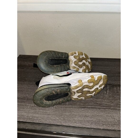 Nike Air Max 270 React White Athletic Lace Up Low Top Running Sneakers Size 9.5 - Picture 7 of 8